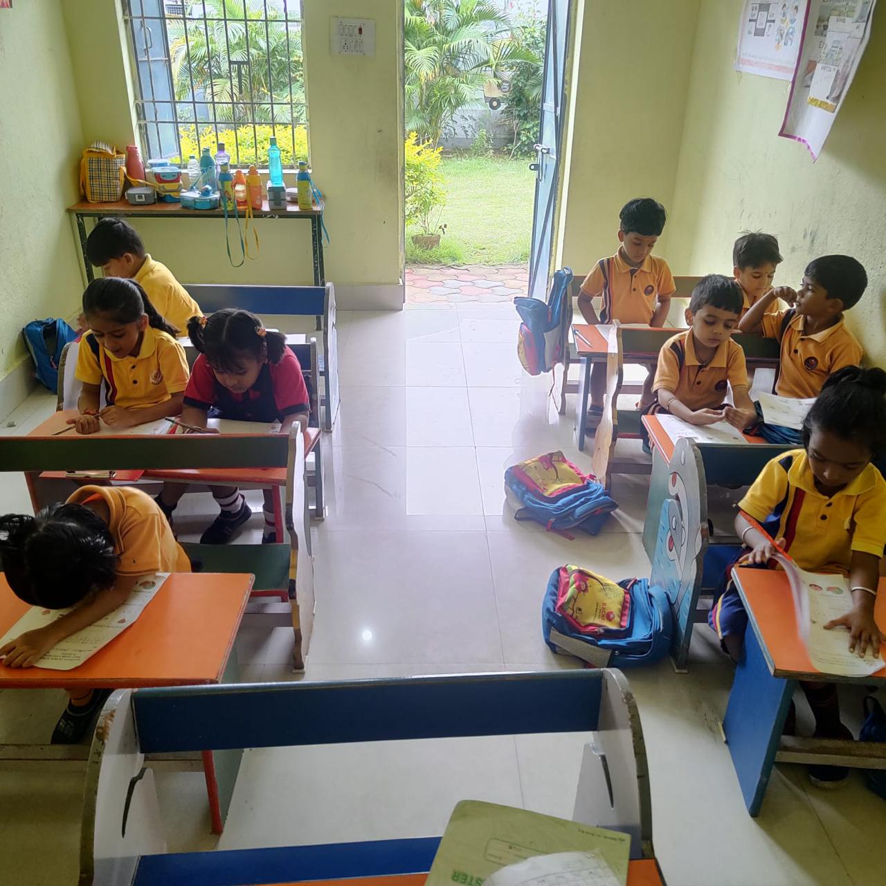 Children in classroom